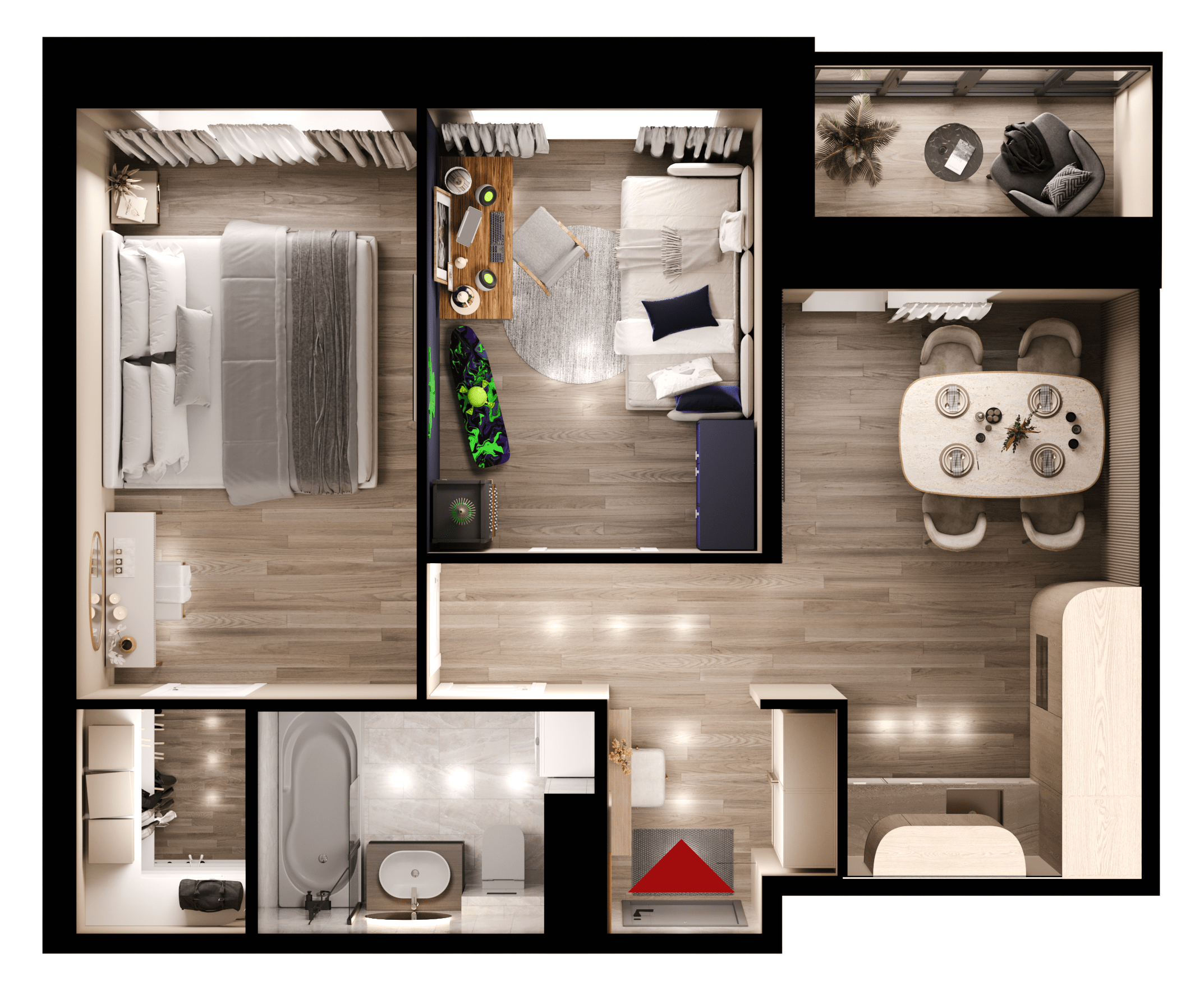 Жилой модуль в Новороссийска планировка